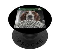 Basset Hound There Is Motion At Your Front Door Dog Silly PopSockets Adhesive PopGrip