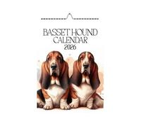 Basset Hound Wall Calendar 2026, A4 Size 21.0 x 29.7 cm, Monthly Format with UK & US Holidays, Photo Paper,Dog Calendar 2026,Dog Gifts,Bassets 2026,Hound Dogs,Handmade,2026 Dogs