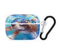 Basset Hound with Long Flying Ears Earphone Case PC Bluetooth Earbud Cove Headphone Cases Compatible with Airpods Pro White-style
