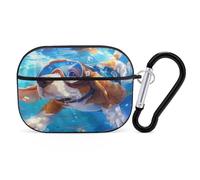 Basset Hound with Long Flying Ears Earphone Case PC Bluetooth Earbud Cove Headphone Cases Compatible with Airpods Pro Black-style