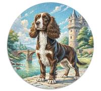Basset Hound1000 Pieces Round Puzzle AnimalCreative Adults & Kids Difficult Near Impossible1000pcs (67.5x67.5cm)