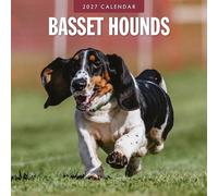 Bassett Hounds - 2027 Square Wall Calendar - by Red Robin Publishing