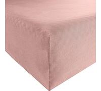 Bassetti 9235187 Plain Fitted Sheet P5/746 Rose Cotton/Elastane 140 cm x 200 cm 160 cm x 220 cm