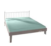 Bassetti 9239373 Fitted Sheet 650 Ice Blue Cotton/Elastane 180 cm x 200 cm 200 cm x 220 cm