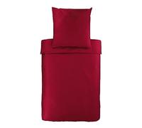 Bassetti 9257175 Plain Bed Linen 100% Cotton Sateen in Amaranth 1190-60 Dimensions: 155 x 220 cm