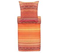 Bassetti 9314240 2-Piece Bed Linen Set with Zip Closure Piazza Dei Miracoli R1 Rosso 100% Cotton 135 x 200 cm / 80 x 80 cm