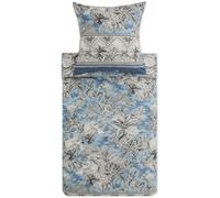 Bassetti Boboli Satin Bed Linen Set Light Blue C1 Size 155 x 220 + 80 x 80 cm