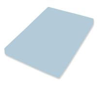 Bassetti Boxspring 9302291 C1/650 Fitted Sheet Plain Ice Blue Cotton and Elastane 180 x 200 cm / 200 x 220 cm