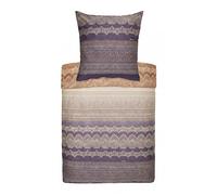 Bassetti BRUNELLESCHI 9285874 Bed Linen + 1 Pillowcase 100% Cotton Sateen in Grey v.G6 Dimensions: 135 x 200 cm + 1 Compartment 80 x 80 cm