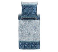Bassetti Como G1 9323946 Bed Linen Set Made of Cotton Mako Satin in Grey 2-Piece with Zip Closure 155 x 220 cm / 80 x 80 cm