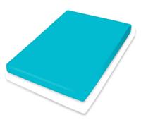 Bassetti Fitted Sheet, Cotton, Turquoise, 140x200 160x220
