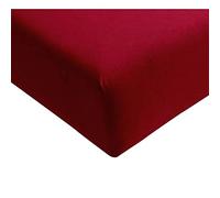 Bassetti Fitted Sheet for Box Spring Topper Plain Colour Bordeaux 63/550 Size 90 x 190 100 x 220 cm