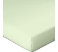 Bassetti Fitted Sheet for Box Spring Topper Plain Colour Lime W0/32 Size 90 x 190 100 x 220 cm