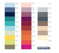 Bassetti Fitted Sheet for Box Spring Topper Plain Colour Titanium E1/556 Size 90 x 190 100 x 220 cm