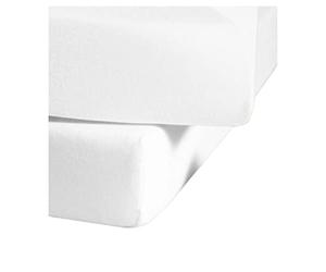 Bassetti Fitted Sheet for Box Spring Topper Plain Colour White 13/011 Size 180 x 200 200 x 220 cm