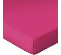 Bassetti Fitted Sheet for Box Spring Topper Plain Fuchsia K2/576 Size 90 x 190 100 x 220 cm