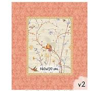Bassetti FONG Cotton Tablecloth, Beige, 140 x 170 x 1 cm
