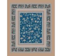 Bassetti Genova B1 9324142 Tablecloth 100% Cotton Blue 140 cm x 170 cm