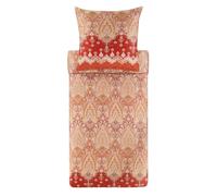 Bassetti Isolabella 9329903 Bed Linen + 1 Pillowcase Made of 100% Cotton Satin in Red R1, Dimensions: 135 x 200 cm + 1 K 80 x 80 cm