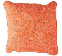 Bassetti Laglio O1 9320681 Cushion Cover for Decorative Cushions 100% Cotton Mako Satin in Orange 40 cm x 40 cm
