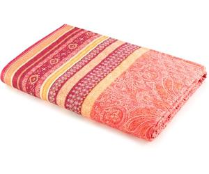 Bassetti Maser 9328479 Bedspread 100% Cotton Geranium Red R1 Dimensions: 220 x 255 cm
