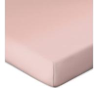 Bassetti P5/746 Fitted Sheet for Box Spring Topper Plain Colour Rose 90 x 190 100 x 220 cm
