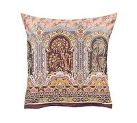 Bassetti Piazza Dei Normanni Series 9315385 Cushion Cover Colour P1 Pink Maco Satin Zip Easy Care Tumble Dry 65 x 65 cm