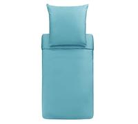 Bassetti Pillowcase for bed linen, plain 1270, made from 100% cotton in agave colour with zip, dimensions: 40 cm x 80 cm, 9324574