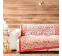 Bassetti Plaid Kerala O1 Orange Red - Size 135x190 cm in Padded Cotton