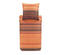 Bassetti Roccaraso R1 9323439 Bed Linen Set Cotton Mako Satin in Red 2-Piece with Zip Closure 155 x 220 cm / 80 x 80 cm