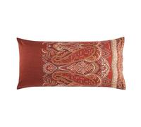 Bassetti Sabbioneta 9331454 Cushion Cover for Bed Linen 100% Cotton Satin in Bordeaux R2 Dimensions 40 x 80 cm