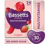 Bassetts 3-6 Years, Strawberry Flavour Soft and Chewy Multivitamins - Pack of 5, Total 150 pastilles