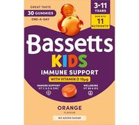Bassetts Kids Immune Support 3-11 Years Orange Flavour 30 Gummies