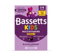 Bassetts Kids Multivitamins 3-6 Omega-3 Blackcurrant 30 Gummies
