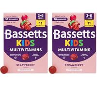 Bassetts Kids Multivitamins 3-6 Years Strawberry Flavour 30 Gummies (Pack of 2)