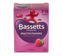 Bassetts Vitamins 7-11 Years Raspberry Flavour Multivitamins 30 Gummies