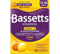 Bassetts Vitamins 12-18 Years Omega-3 Citrus Flavour Multivitamins 30 Gummies