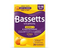 Bassetts Vitamins 12-18 Omega-3 & Multivitamins Citrus 30 Gummies