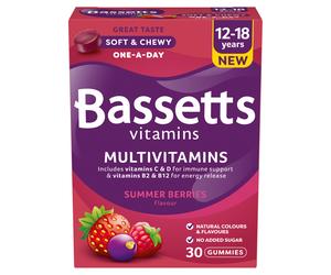 Bassetts Vitamins 12-18 Summer Berries Flavour Multivitamins 30 Gummies 30 Gummies