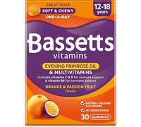 Bassetts Vitamins 12-18 Years Evening Primrose Oil Orange & Passion Fruit Flavour Multivitamins 30 Gummies