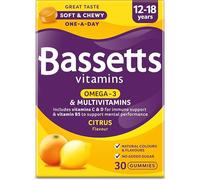 Bassetts Vitamins 12-18 Years Omega-3 Citrus Flavour Multivitamins 30 Gummies