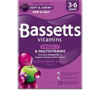 Bassett's Multivitamin Gummies 3-6 Years Blackcurrant & Apple with Omega-3 30 Pack
