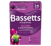 Bassetts Vitamins 3-6 Years Blackcurrant & Apple Omega 3 Multivitamins 30 Gummies 30 Gummies