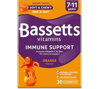Bassetts Vitamins 7-11 Years Immune VIT C & Zinc Orange Flavour 30 Gummies