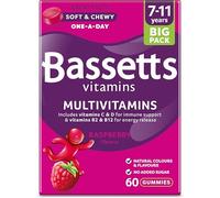 Bassetts Vitamins 7-11 Years Raspberry Flavour Multivitamins 60 Gummies