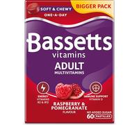 Bassetts Vitamins Adult Raspberry & Pomegranate Flavour Multivitamins 60 Gummy Pastilles