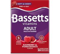Bassett's Adult Multivitamin Gummies Raspberry & Pomegranate 30 Pastilles