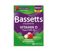 Bassetts Vitamins Adult Apple and Raspberry Flavour Vitamin D 30 Gummy Pastilles