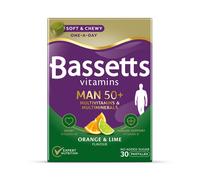 Bassetts Vitamins Man 50+ Multivitamins & Multiminerals Orange & Lime 30 Pastilles