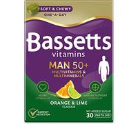 Bassetts Vitamins Man 50+ Multivitamins & Multiminerals Orange & Lime Flavour 30 Gummy Pastilles